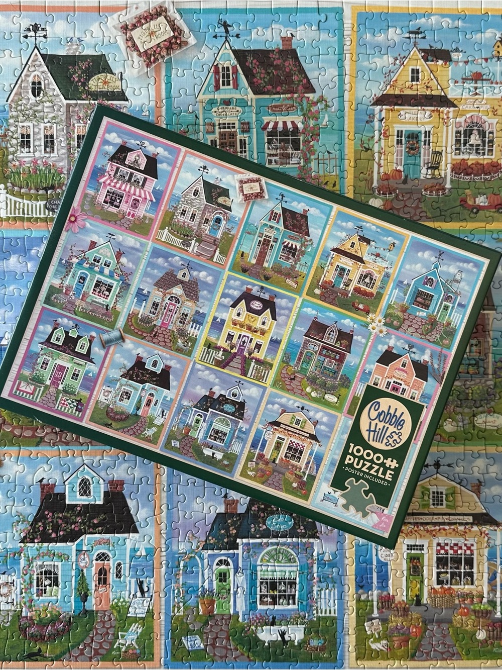 Cobble Hill Seaside Shops 1000-Piece Jigsaw Puzzle